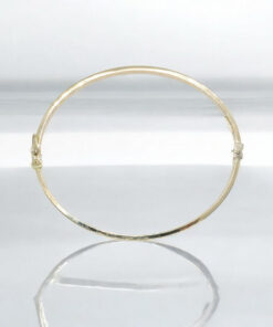 Pulsera de Oro 18K Greca Rígida 56 mm (17,6 cm Interior) – Pulsera Oro Amarillo Elegante 4,45 g - Imagen 5
