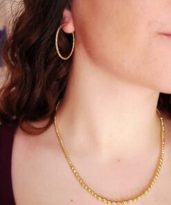 Collar de bolas en disminución en oro de 18k – 10,30 gr. 45 cm. Cierre mosquetón - Imagen 6