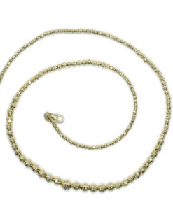 Collar de bolas en disminución en oro de 18k – 10,30 gr. 45 cm. Cierre mosquetón - Imagen 4