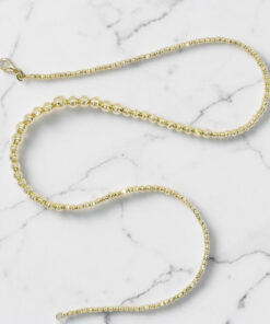 Collar de bolas en disminución en oro de 18k – 10,30 gr. 45 cm. Cierre mosquetón - Imagen 8
