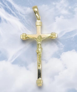 Cruz de oro de 18k de gran presencia, con un peso de 8,35 gramos. - Imagen 3