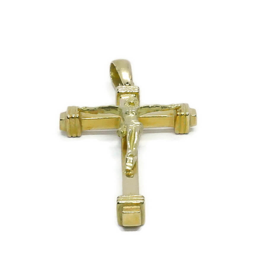 Cruz de oro de 18k de gran presencia, con un peso de 8,35 gramos. - Imagen 7