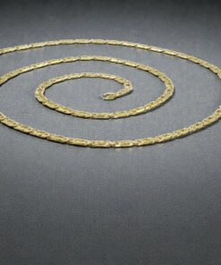 Cadena maciza de oro amarillo de 18 quilates, modelo Ojo de Tigre, 60,00 cm de largo, 3,5 mm de ancho y 1,00 mm de grosor - Imagen 6