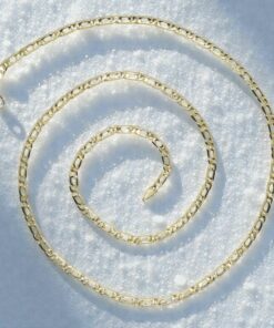 Cadena maciza de oro amarillo de 18 quilates, modelo Ojo de Tigre, 60,00 cm de largo, 3,5 mm de ancho y 1,00 mm de grosor - Imagen 7