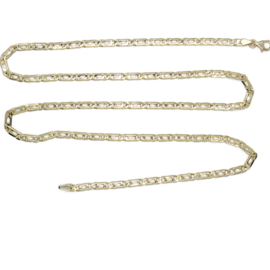 Cadena maciza de oro amarillo de 18 quilates, modelo Ojo de Tigre, 60,00 cm de largo, 3,5 mm de ancho y 1,00 mm de grosor - Imagen 10