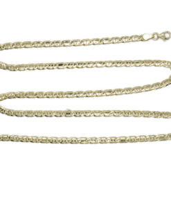 Cadena de oro amarillo macizo de 18 quilates, modelo combinado 3 Ojo de Perdiz + 1 eslabón completo - Imagen 7