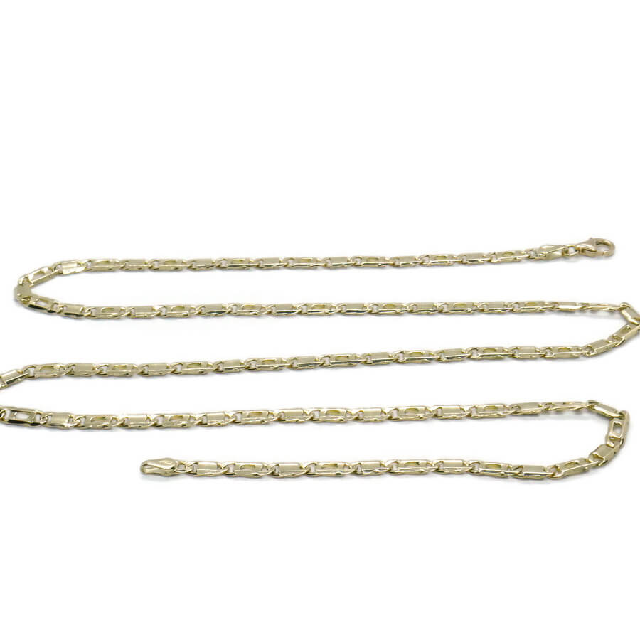 Cadena de oro amarillo mazico de 18 quilates, 3,5 mm de ancho y 60 cm de largo, con un peso de 19,30 gramos de oro de 18k. - Imagen 6