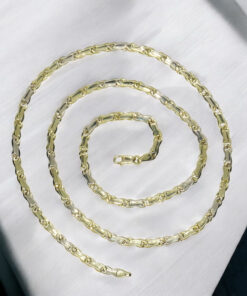 Cadena de oro amarillo macizo de 18k, 60 cm de largo y 4.00 mm de ancho, con cierre mosquetón de seguridad. Peso: 20.50 gramos de oro de 18k. - Imagen 9