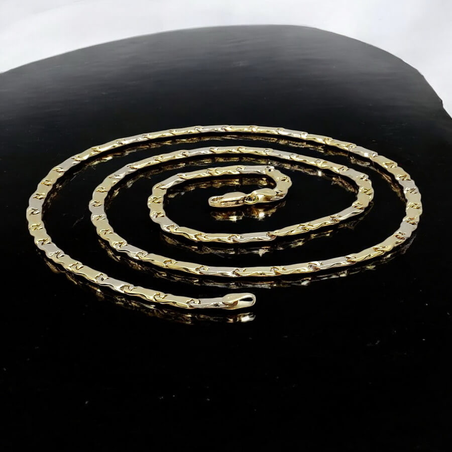 Cadena de oro amarillo macizo de 18k, 60 cm de largo y 4.00 mm de ancho, con cierre mosquetón de seguridad. Peso: 20.50 gramos de oro de 18k. - Imagen 7