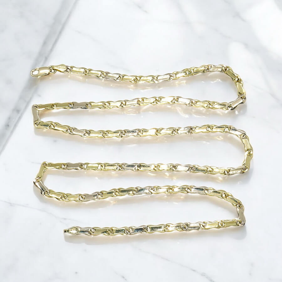 Cadena de oro amarillo macizo de 18k, 60 cm de largo y 4.00 mm de ancho, con cierre mosquetón de seguridad. Peso: 20.50 gramos de oro de 18k. - Imagen 5