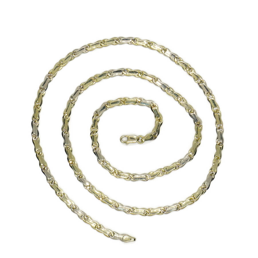 Cadena de oro amarillo macizo de 18k, 60 cm de largo y 4.00 mm de ancho, con cierre mosquetón de seguridad. Peso: 20.50 gramos de oro de 18k. - Imagen 8