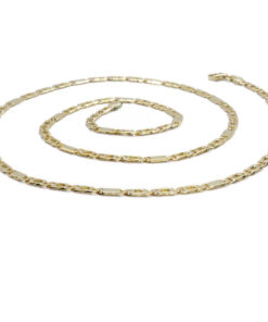 Clásica y elegante cadena de oro macizo de 18k, de 3.80 mm de ancha y 60.00cm de larga - Imagen 5