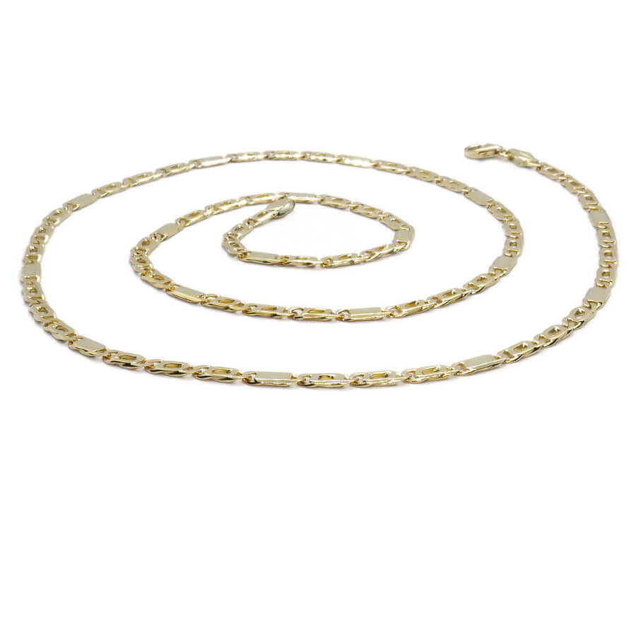 Clásica y elegante cadena de oro macizo de 18k, de 3.80 mm de ancha y 60.00cm de larga - Imagen 5