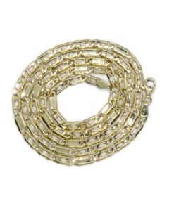 Clásica y elegante cadena de oro macizo de 18k, de 3.80 mm de ancha y 60.00cm de larga