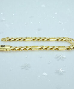 Pulsera Oro 18k Hombre 3x1 20,5 cm Cierre Mónaco Clásica Elegante - Imagen 9