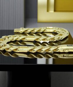 Pulsera Oro 18k Hombre 3x1 20,5 cm Cierre Mónaco Clásica Elegante - Imagen 5