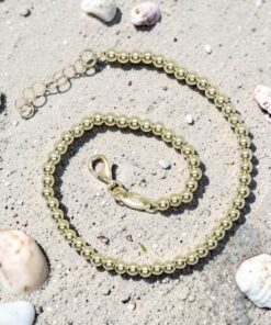 Pulsera de Oro Amarillo 18k para Mujer – Diseño de Bolas Brillo con Cierre Mosquetón – Joya Elegante para Todos los Días – 2.60gr - Imagen 8