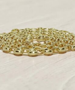 Cadena Calabrotes Oro 18k Hombre 70 cm – Cadena Larga Elegante y Fuerte – 14,55 gr – Never Say Never - Imagen 7