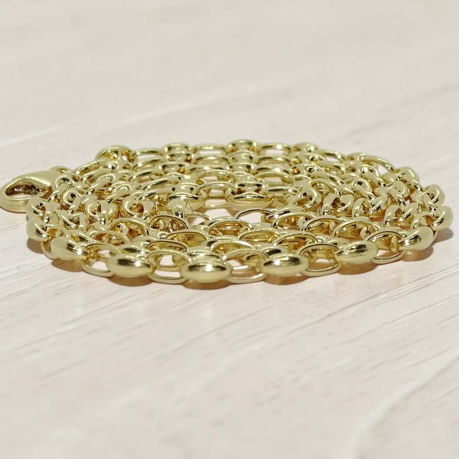 Cadena Calabrotes Oro 18k Hombre 70 cm – Cadena Larga Elegante y Fuerte – 14,55 gr – Never Say Never - Imagen 7