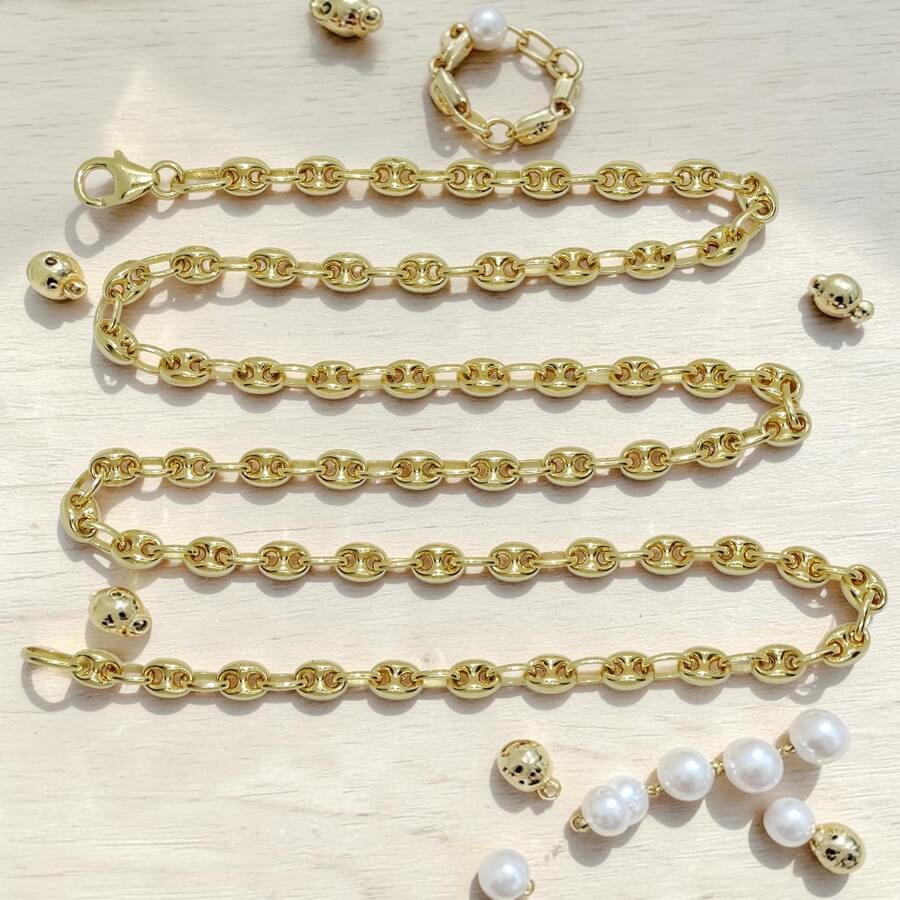 Cadena Calabrotes Oro 18k Hombre 70 cm – Cadena Larga Elegante y Fuerte – 14,55 gr – Never Say Never - Imagen 4