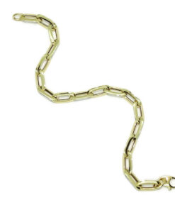 Pulsera Mujer Oro 18k Cadena Forzada 7mm Elegante con Cierre Mosquetón - Imagen 7