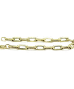 Pulsera Mujer Oro 18k Cadena Forzada 7mm Elegante con Cierre Mosquetón - Imagen 8