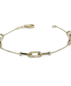 Never Say Never Pulsera Mujer Oro 18k Oro Amarillo Eslabones 19cm - Imagen 7