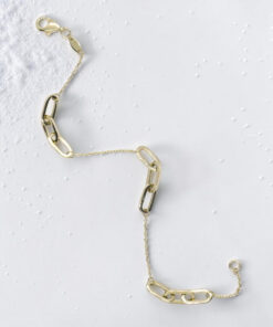 Never Say Never Pulsera Mujer Oro 18k Oro Amarillo Eslabones 19cm - Imagen 8