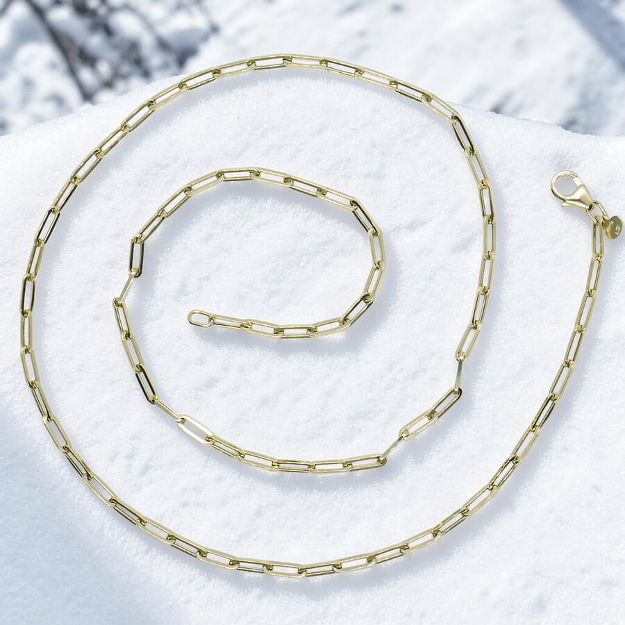 Cadena Oro 18k Hombre 60cm – Modelo Forzada 3mm – Elegante, Ligera y Resistente – Cierre Mosquetón – 5.70gr - Imagen 7