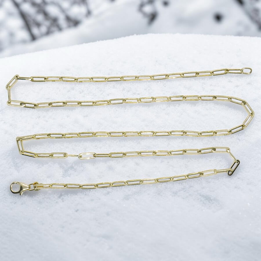 Cadena Oro 18k Hombre 60cm – Modelo Forzada 3mm – Elegante, Ligera y Resistente – Cierre Mosquetón – 5.70gr - Imagen 10