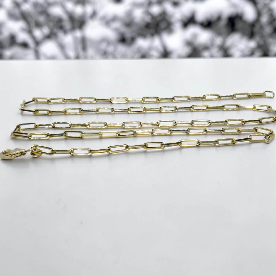 Cadena Oro 18k Hombre 60cm – Modelo Forzada 3mm – Elegante, Ligera y Resistente – Cierre Mosquetón – 5.70gr - Imagen 11