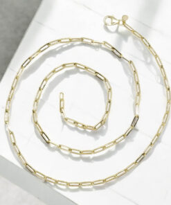 Cadena Oro 18k Hombre 60cm – Modelo Forzada 3mm – Elegante, Ligera y Resistente – Cierre Mosquetón – 5.70gr - Imagen 5