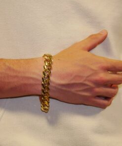Pulsera Barbada XXL Oro 18K Hombre | 23,90 Gramos de Elegancia - Imagen 4