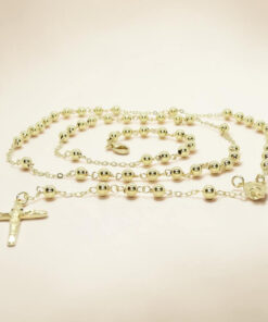 Rosario Oro Amarillo 18k con Virgen y Cruz – 61 cm – 10,10 gr – Rosario de Lujo - Imagen 7