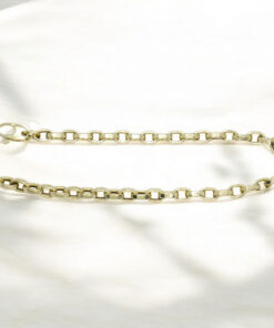 Pulsera Unisex Oro 18k Cadena Rolo Cuadrada Elegante y Fuerte - Imagen 9