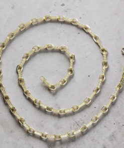 Cadena Oro Amarillo 18k – 8,80 Gramos – 60 cm – Diseño Italiano con Greca y Cierre Mosquetón Buscar en esta página - Imagen 4