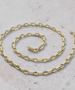 Cadena Oro Amarillo 18k – 8,80 Gramos – 60 cm – Diseño Italiano con Greca y Cierre Mosquetón Buscar en esta página - Imagen 8