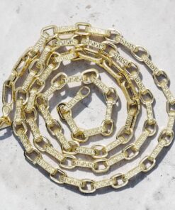 Cadena Oro Amarillo 18k – 8,80 Gramos – 60 cm – Diseño Italiano con Greca y Cierre Mosquetón Buscar en esta página - Imagen 5