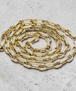 Cadena Oro Amarillo 18k – 8,80 Gramos – 60 cm – Diseño Italiano con Greca y Cierre Mosquetón Buscar en esta página - Imagen 9