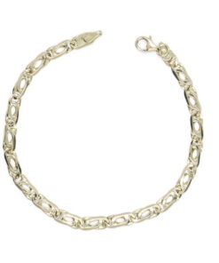 Pulsera de Oro macizo Amarillo 18k Ojo de Tigre 4mm 19cm Hombre Mujer Joya Elegante 6.70g - Imagen 4