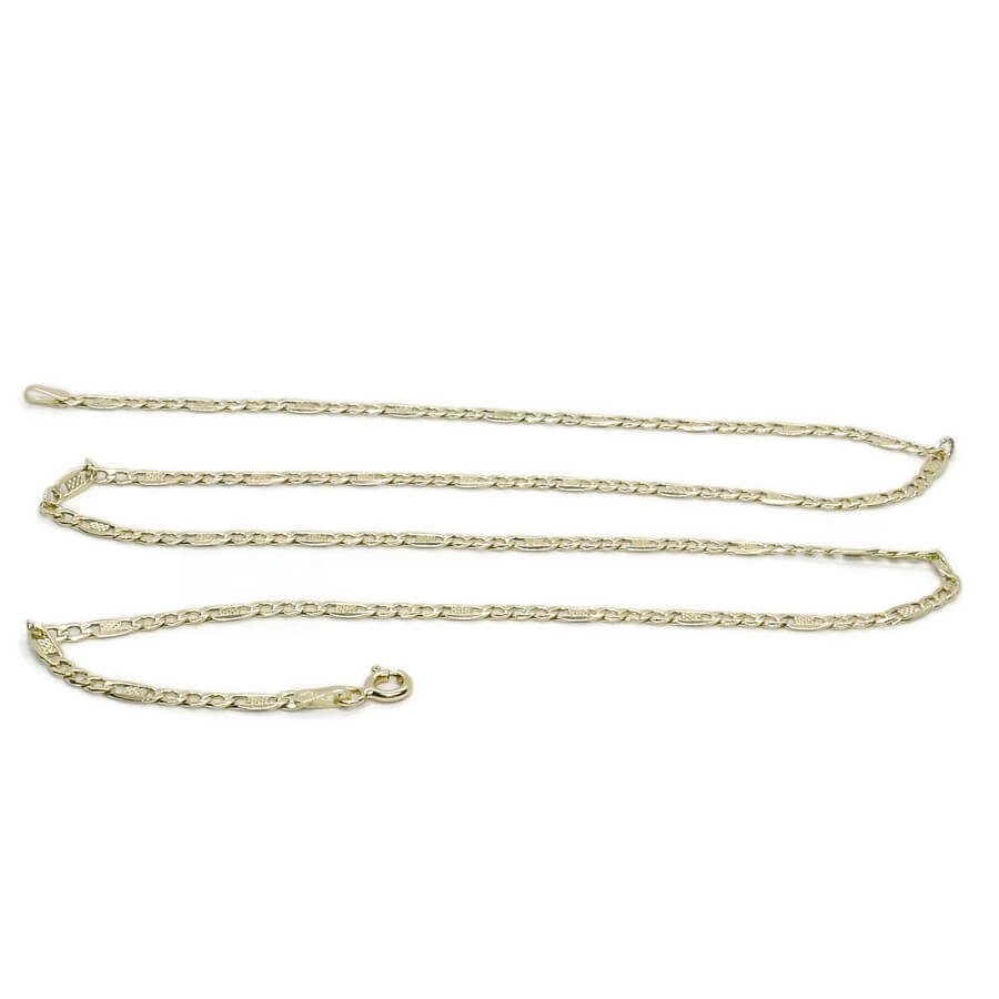 Cadena Oro Amarillo 18K Mujer 50 cm | Cadena Valentino 3x1 Plana 3 mm | Cadena Elegante para Cruz, Medalla o Colgante | Oro 750 | 3,55 g - Imagen 4