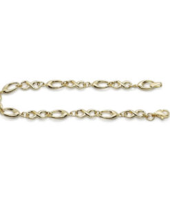 Pulsera Mujer Oro Amarillo 18K Infinito | Pulsera Oro 750 con Eslabones Ovalados | 19 cm | Cierre Mosquetón | 3,55 g | Regalo Elegante - Imagen 7