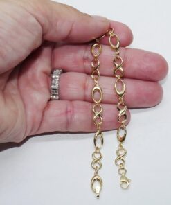 Pulsera Mujer Oro Amarillo 18K Infinito | Pulsera Oro 750 con Eslabones Ovalados | 19 cm | Cierre Mosquetón | 3,55 g | Regalo Elegante - Imagen 3