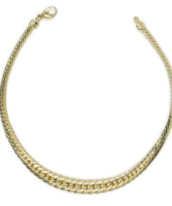 Pulsera Espalda de Asno en Disminución de Oro Amarillo 18K para Mujer – 20 cm – 6 mm – 4,90 g