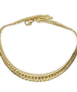 Pulsera Espalda de Asno en Disminución de Oro Amarillo 18K para Mujer – 20 cm – 6 mm – 4,90 g - Imagen 5