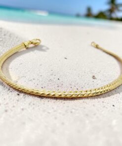 Pulsera Espalda de Asno en Disminución de Oro Amarillo 18K para Mujer – 20 cm – 6 mm – 4,90 g - Imagen 4