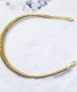 Pulsera Espalda de Asno en Disminución de Oro Amarillo 18K para Mujer – 20 cm – 6 mm – 4,90 g - Imagen 8