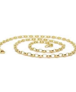Cadena de Calabrotes de Oro Amarillo 18K para Mujer – 45 cm – 5 x 4 mm – 9,60 g - Imagen 7