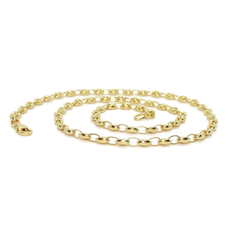 Cadena de Calabrotes de Oro Amarillo 18K para Mujer – 45 cm – 5 x 4 mm – 9,60 g - Imagen 7