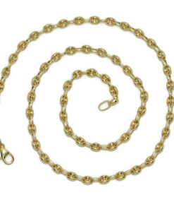 Cadena de Calabrotes de Oro Amarillo 18K para Mujer – 45 cm – 5 x 4 mm – 9,60 g - Imagen 4